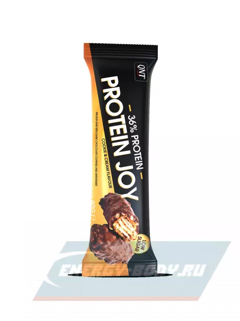 Батончик протеиновый QNT PROTEIN JOY BAR 12 x 60 г, Печенье с Кремом