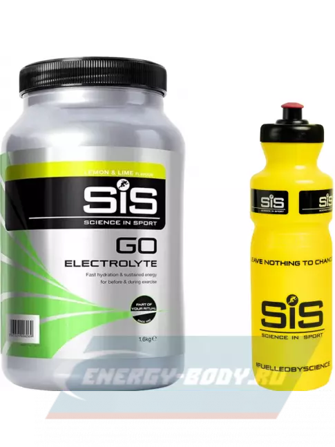  SCIENCE IN SPORT (SiS) GO Electrolyte + Бутылочка желтая Лимон-лайм №5
