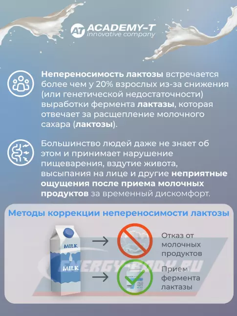 Академия-Т ЛАКТАЗА ФОРТЕ 90 капсул  Академия-Т ЛАКТАЗА ФОРТЕ 90 капсул