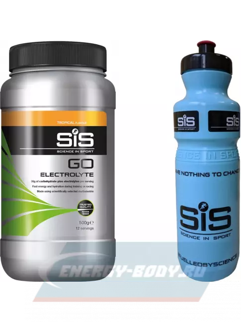  SCIENCE IN SPORT (SiS) GO Electrolyte + Бутылочка синяя Тропические фрукты №5