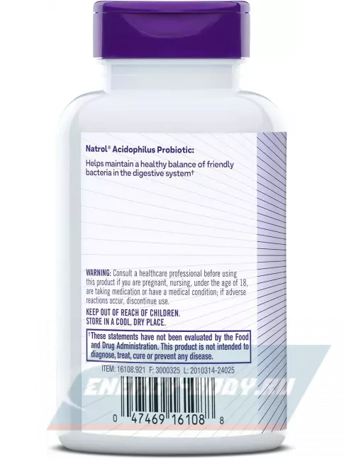  Natrol Acidophilus Probiotic 100 mg 150 капсул