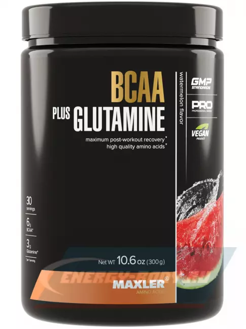 ВСАА MAXLER BCAA + Glutamine 300 г, Арбуз