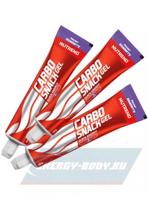 Энергетический гель NUTREND Carbosnack туба 3 шт x 50 г, Черника