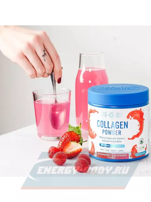 COLLAGEN APPLIED NUTRITION Collagen Powder 5000 mg 165 г, Клубника-Малина