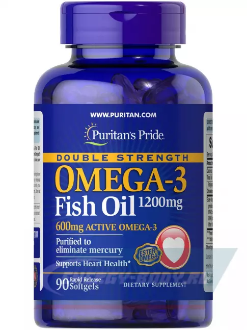 Omega 3 Puritan's Pride Omega-3 Fish oil 1200 mg 90 капсул