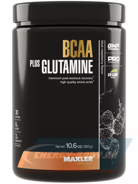 ВСАА MAXLER BCAA + Glutamine 300 г, Ежевика