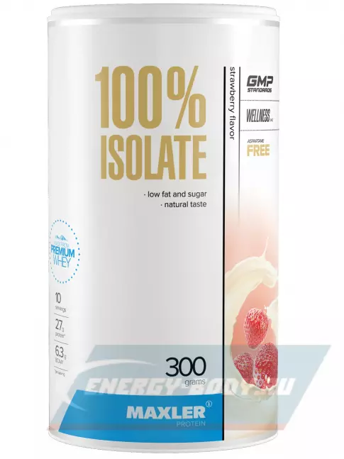  MAXLER 100% Isolate 300 г, клубника