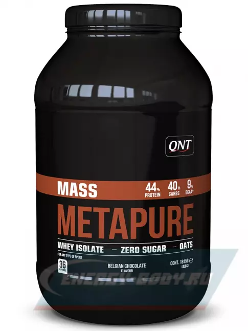 Гейнер QNT Metapure Mass Gainer 1815 г, Бельгийский шоколад