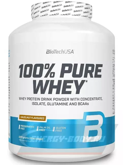 BioTechUSA 100% Pure Whey 2270 г, Лесной орех BioTechUSA 100% Pure Whey 2270 г, Лесной орех