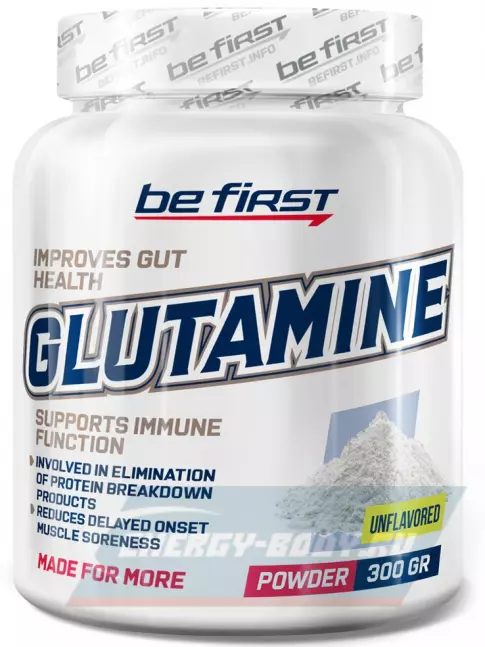 Глютамин Be First Glutamine Powder 300 г, Натуральный