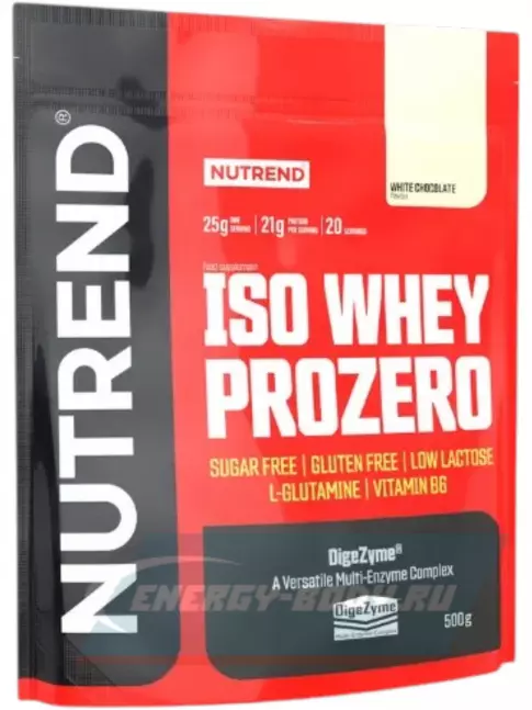  NUTREND Iso Whey Prozero 500 г, Белый шоколад