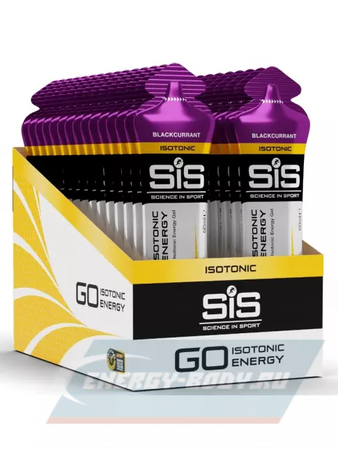 Энергетический гель SCIENCE IN SPORT (SiS) GO Isotonic Energy Gels 30 x 60 мл, Черная смородина