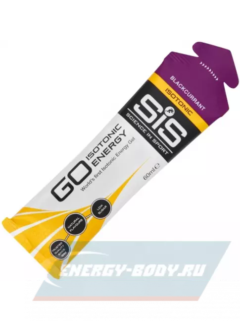 Энергетический гель SCIENCE IN SPORT (SiS) GO Isotonic Energy Gels 30 x 60 мл, Черная смородина