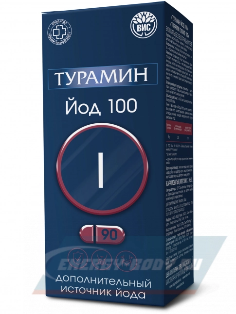 Минералы Турамин Йод 200 мкг 90 капсул Минералы Турамин Йод 200 мкг 90 капсул