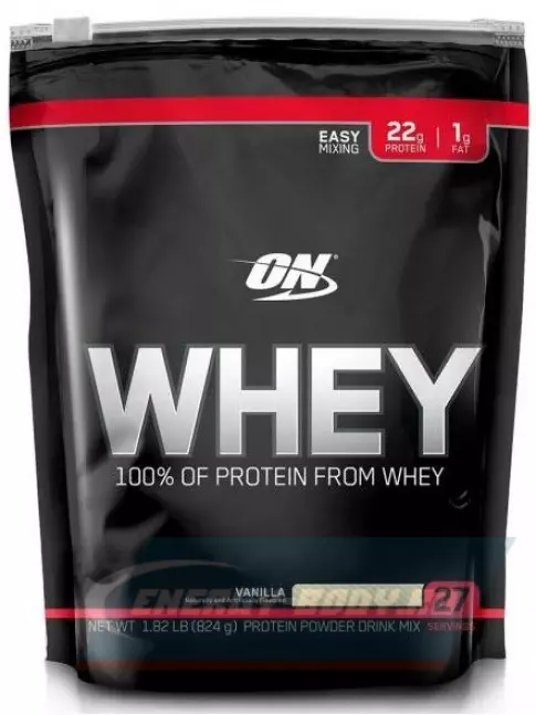Optimum Nutrition ON Whey 828 г, Ваниль Optimum Nutrition ON Whey 828 г, Ваниль