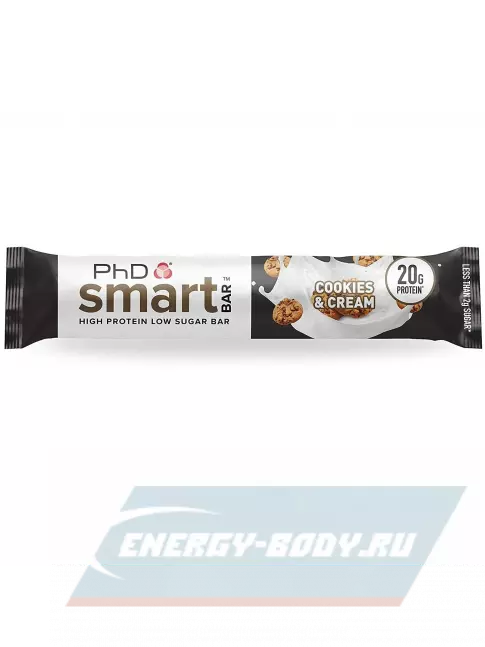 Батончик протеиновый PhD Nutrition Smart Bar 12 x 64 г, Печенье и Сливки