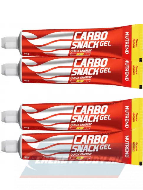 Энергетический гель NUTREND Carbosnack туба 4 шт x 50 г, Лимон