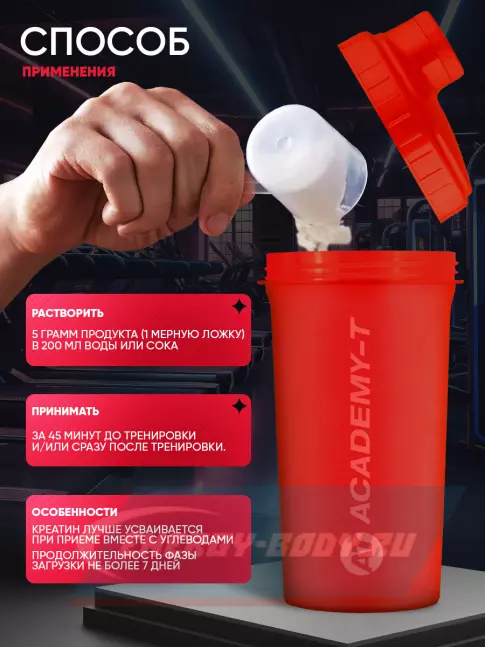 Академия-Т Fit Creatine 5000 mg 300 г, Натуральный  Академия-Т Fit Creatine 5000 mg 300 г, Натуральный