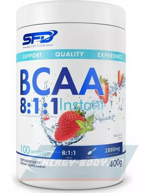 ВСАА SFD BCAA 8:1:1 Instant 400 г, Клубника