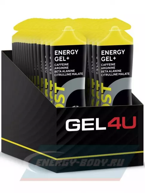 Энергетический гель GEL4U Гель энергетический GEL4U BOOST, 60 гр 30 х 60 г, Вишня