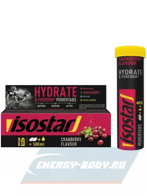  ISOSTAR POWERTABS ANTIOXIDANT 1 банка x 5 порций, Клюква
