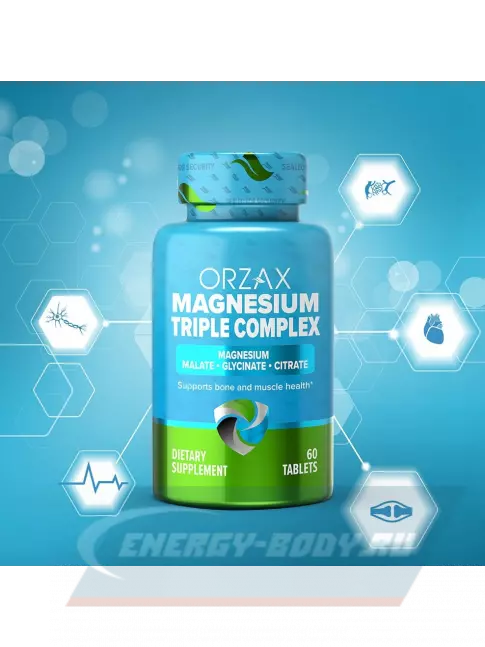  Orzax Magnesium Triple Complex 200 mg 60 таблеток