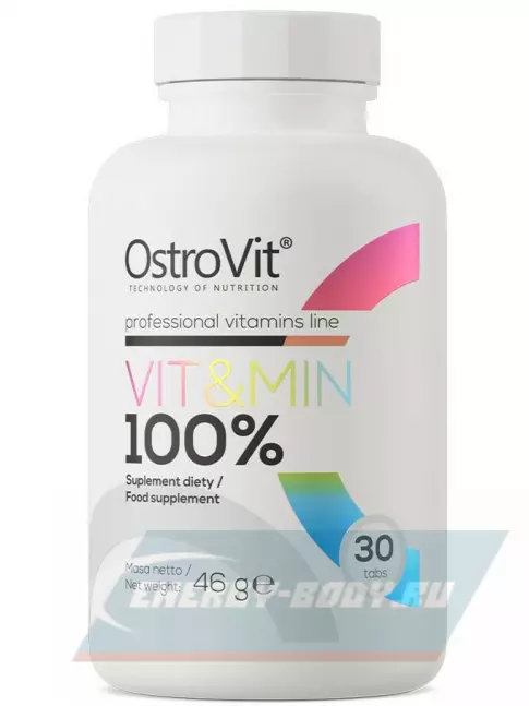  OstroVit VIT&MIN 100% 30 таблеток