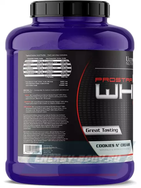  Ultimate Nutrition Prostar Whey 2390 г, Печенье с кремом