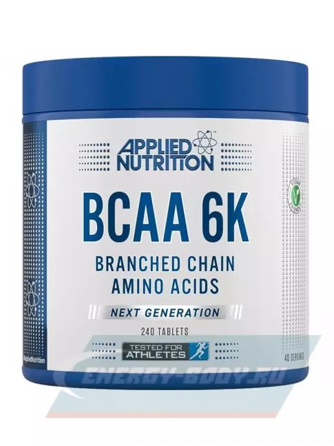 ВСАА APPLIED NUTRITION BCAA 6K (6000mg) 240 таблеток ВСАА APPLIED NUTRITION BCAA 6K (6000mg) 240 таблеток
