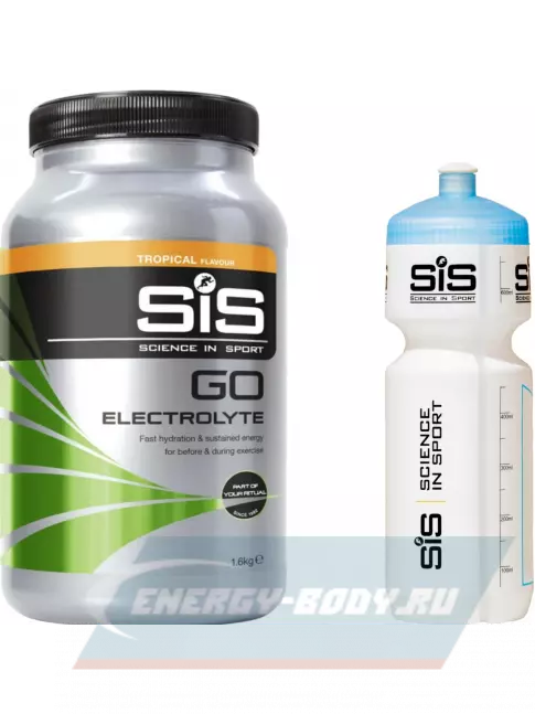  SCIENCE IN SPORT (SiS) GO Electrolyte + Бутылочка белая Тропические фрукты №3