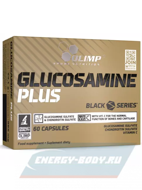 Суставы, связки OLIMP GLUCOSAMINE PLUS 60 капсул, Нейтральный