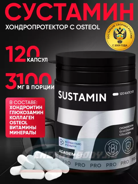 Суставы, связки Академия-Т SUSTAMIN 120 капсул, 