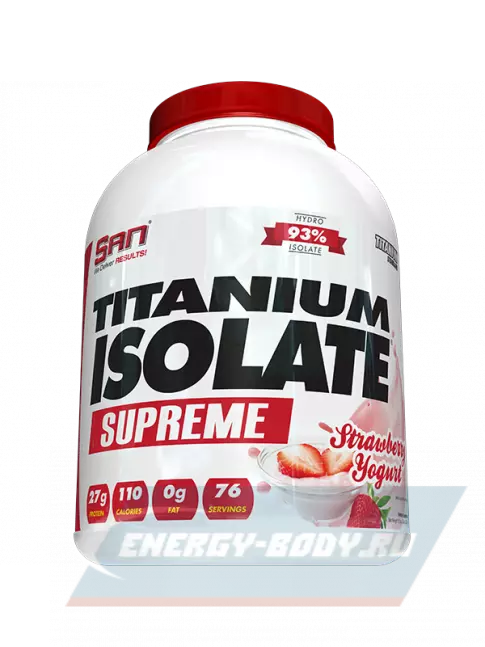  SAN Titanium Isolate Supreme 2240 г, Клубника йогурт