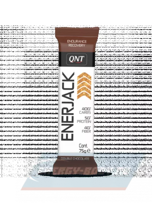 Батончик энергетический QNT Enerjack 75 г, Двойной шоколад