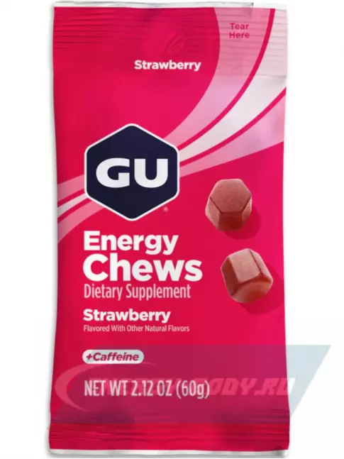 Восстановление GU ENERGY Мармеладки GU Energy Chews 2 x 60 г, Клубника