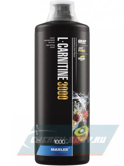 L-Карнитин MAXLER L-Carnitine 3000 mg 1000 мл, Клубника-Киви