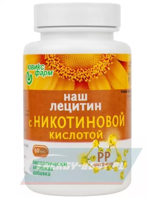 Omega 3 НАШ ЛЕЦИТИН с Никотиновой кислотой 60 капсул