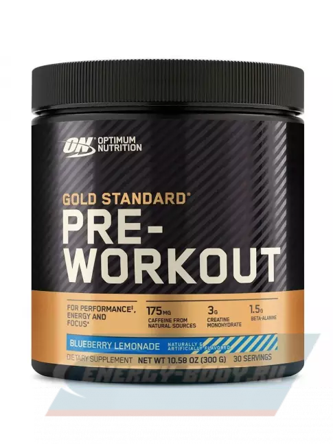 Предтерник Optimum Nutrition Gold Standard Pre-Workout 300 г, Черничный лимонад