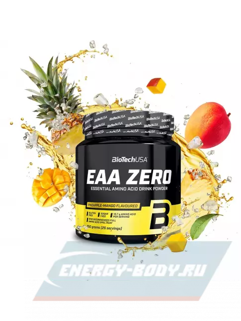 Аминокислотны BioTechUSA EAA Zero 350 г, Ананас-манго