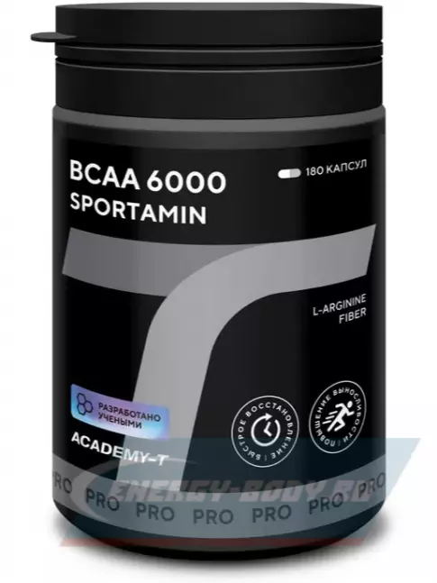 Аминокислотны Академия-Т BCAA 6000 SPORTAMIN 180 капсул Аминокислотны Академия-Т BCAA 6000 SPORTAMIN 180 капсул