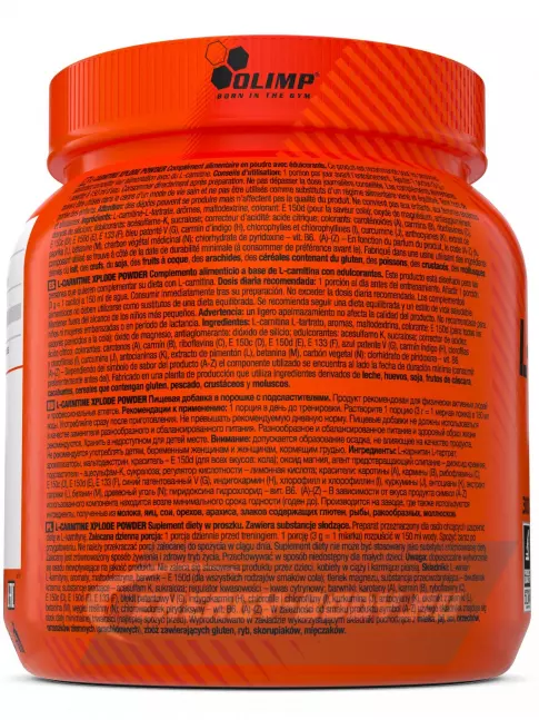 L-Карнитин OLIMP L-Carnitine Xplode 300 г, Апельсин L-Карнитин OLIMP L-Carnitine Xplode 300 г, Апельсин