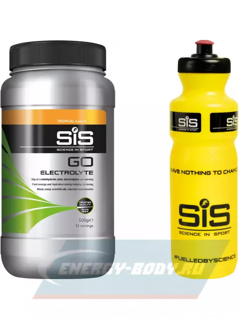  SCIENCE IN SPORT (SiS) GO Electrolyte + Бутылочка желтая Тропические фрукты №1