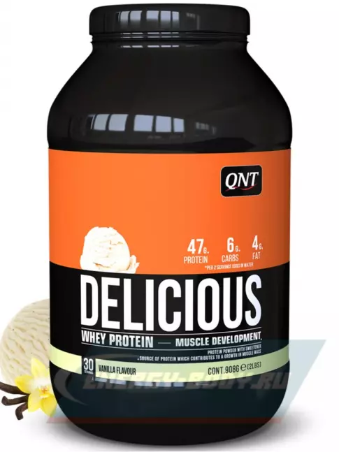  QNT DELICIOUS WHEY PROTEIN POWDER 908 г, Ваниль