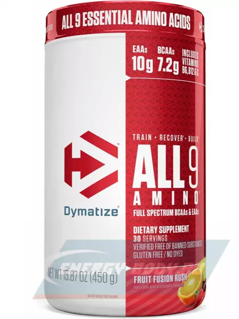 Аминокислотны Dymatize All 9 Amino 450 г, Фруктовый Фьюжн Раш