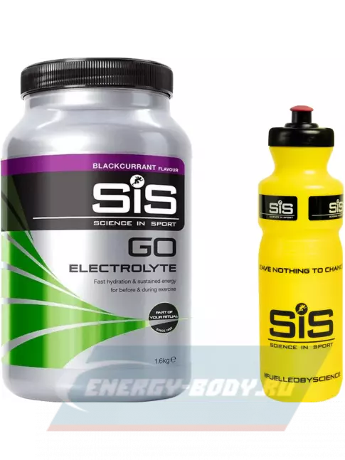 SCIENCE IN SPORT (SiS) GO Electrolyte + Бутылочка желтая Черная смородина №1