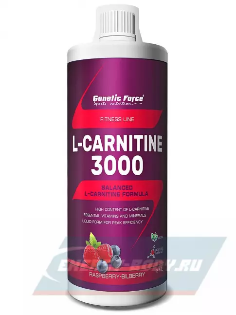L-Карнитин GENETIC FORCE L-карнитин 3000 Малина-Черника