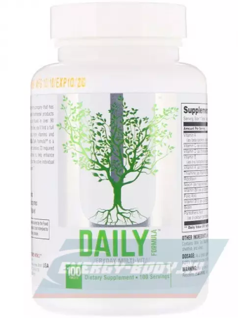  UNIVERSAL NUTRITION Daily Formula 100 таблеток, Нейтральный