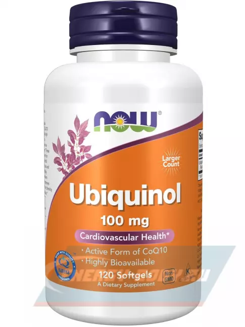 NOW FOODS Ubiquinol 100 mg 120 гелевых капсул NOW FOODS Ubiquinol 100 mg 120 гелевых капсул