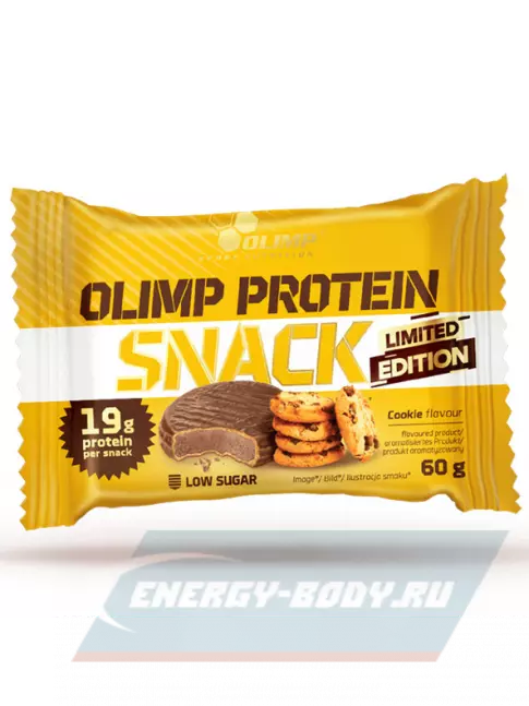 Батончик протеиновый OLIMP Protein Snack 60 г 1 x 60 г, Печенье