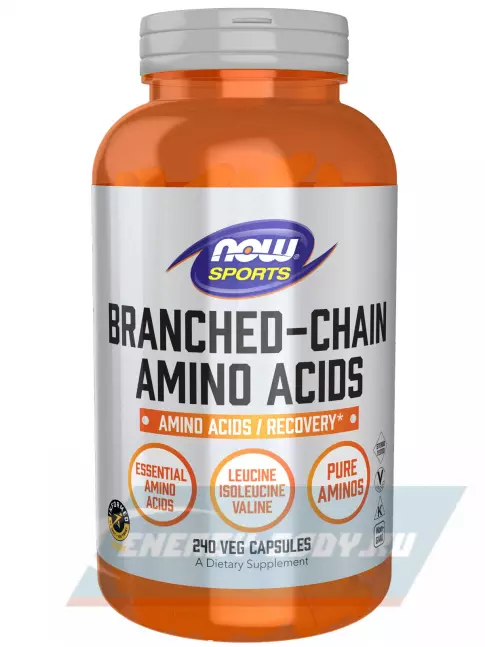 ВСАА NOW FOODS Branched-Chain Amino Acids 240 веган капсул